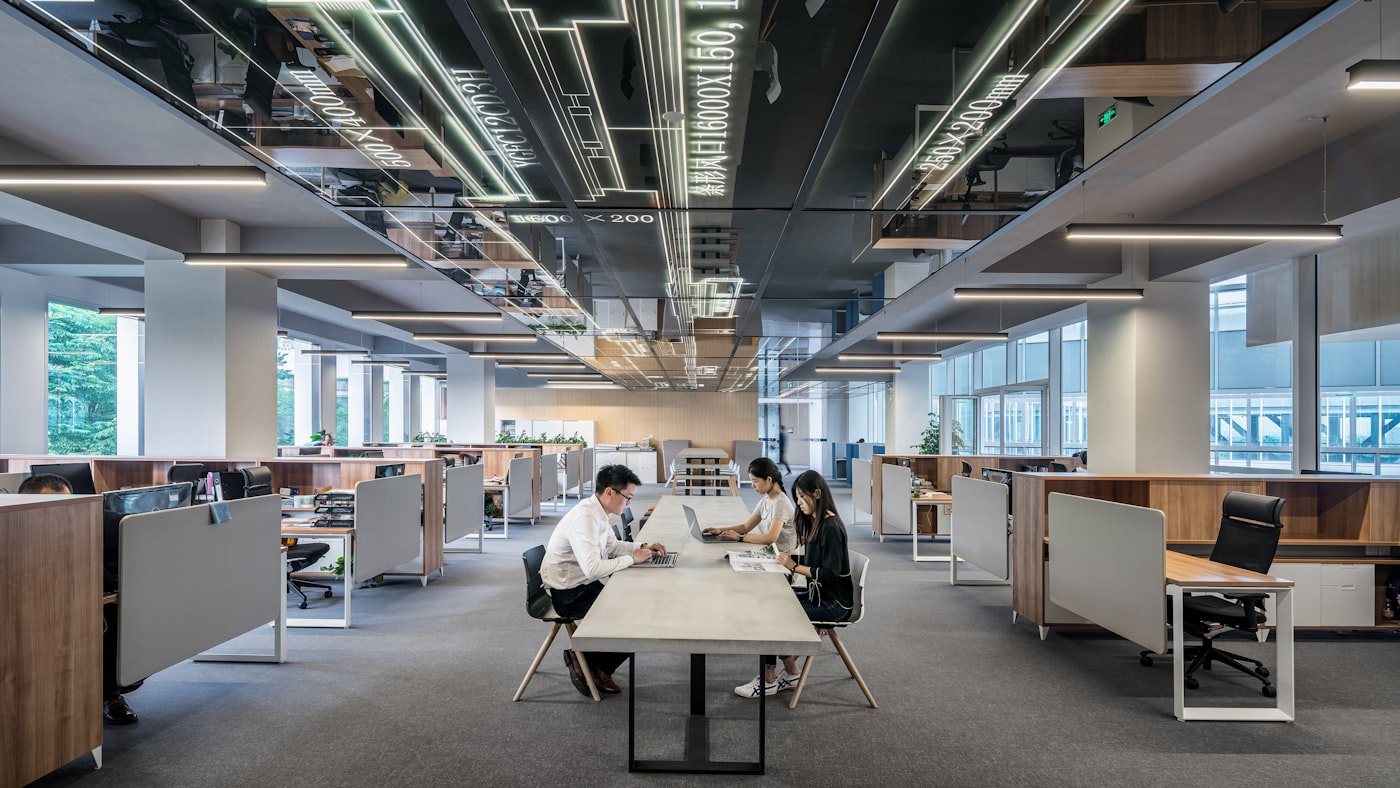 Espacio de trabajo abierto del estudio